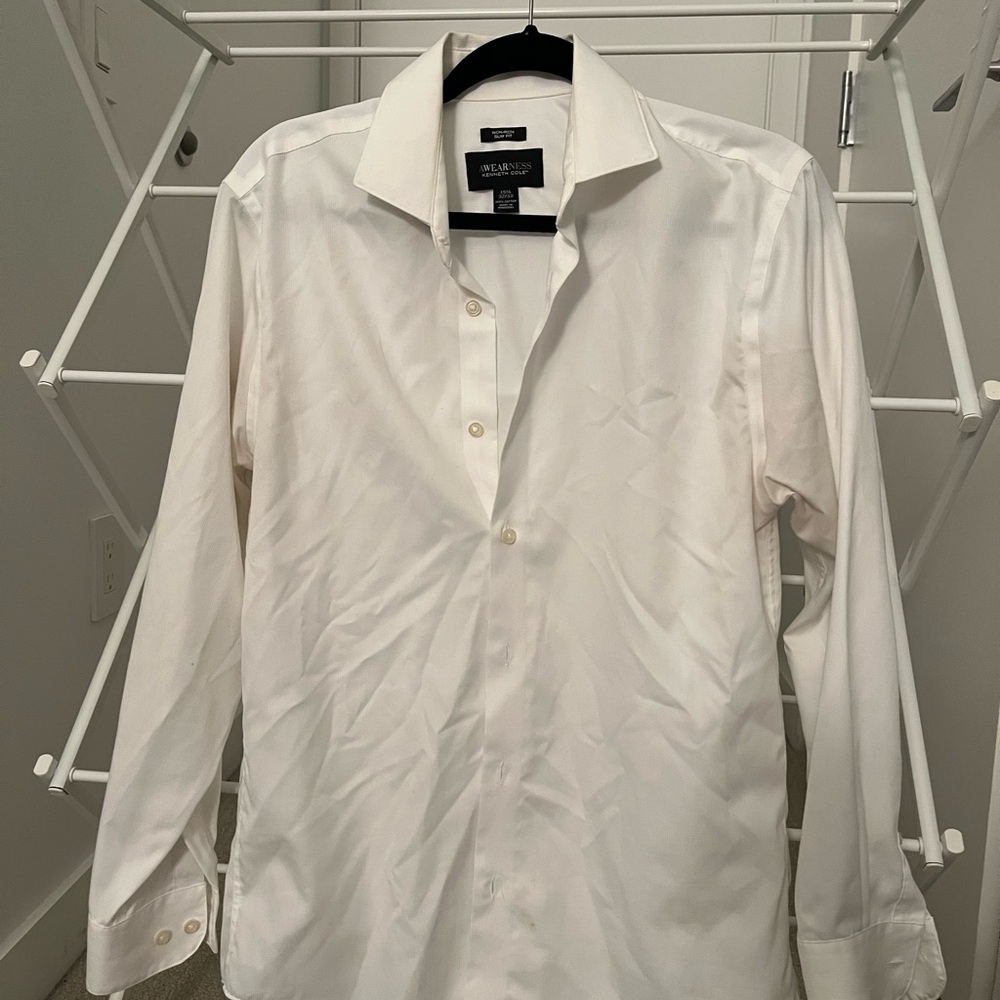 Kenneth Cole Classic White Dress Shirt